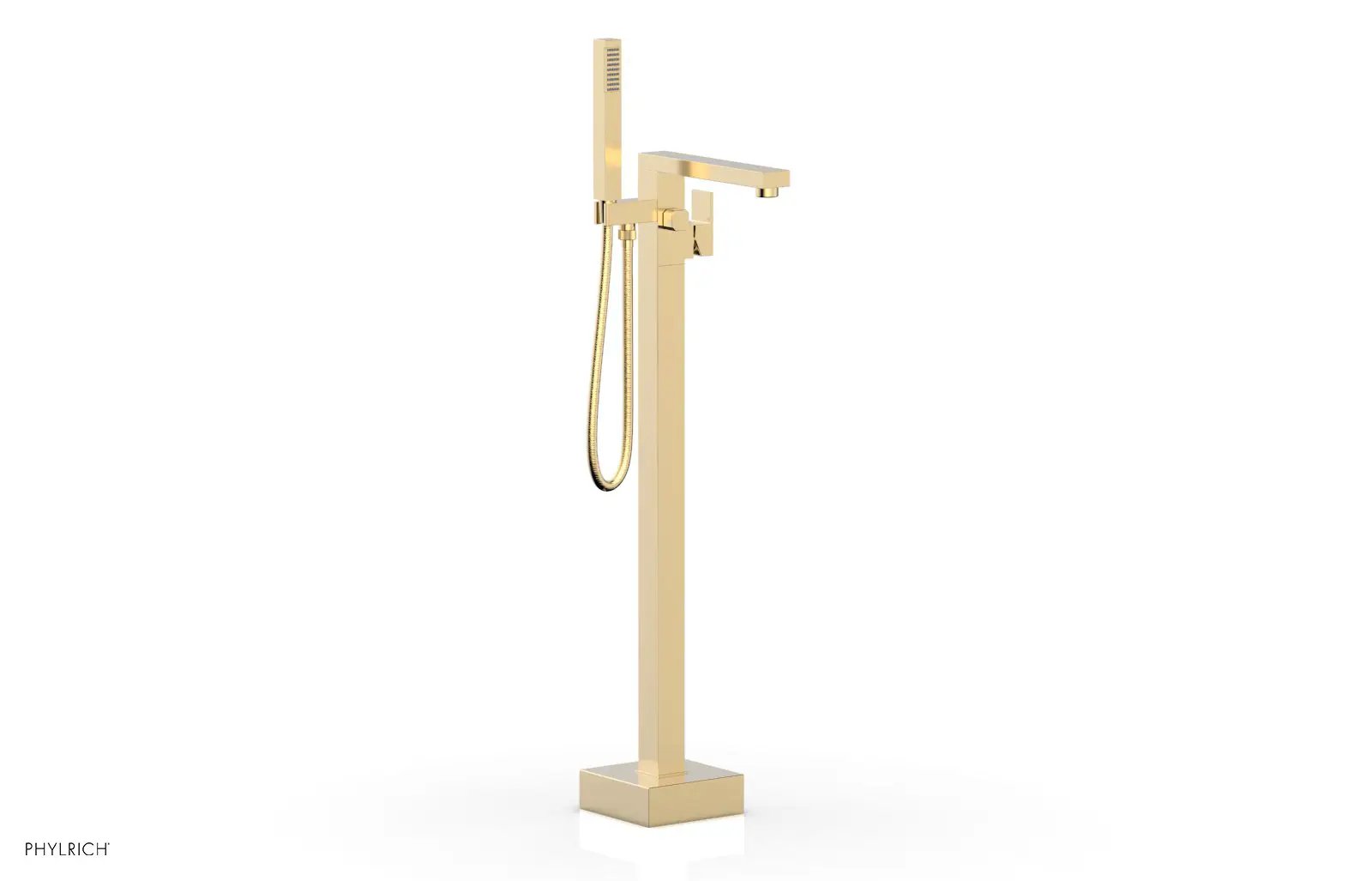 polished chrome tub filler