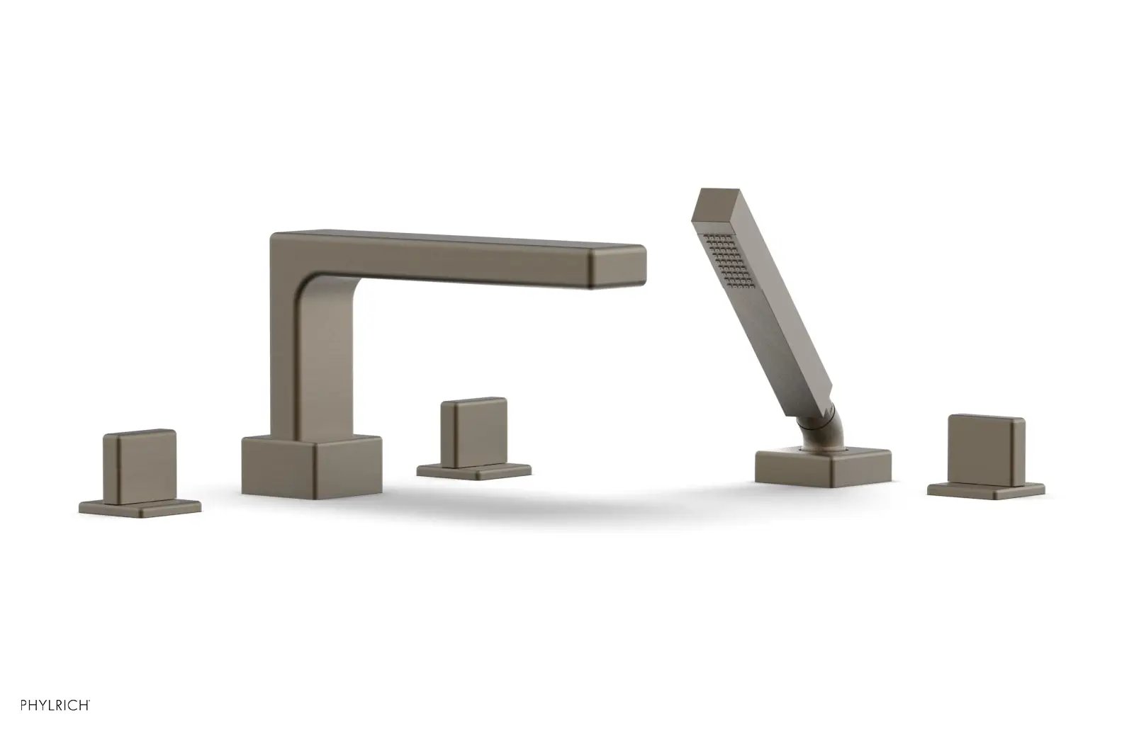 Phylrich MIX Deck Tub Set with Hand Shower - Blade Handles by Phylrich