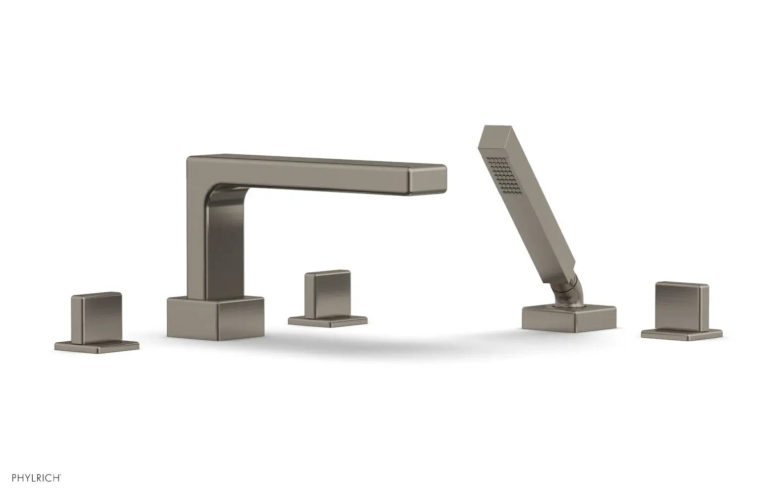 Phylrich MIX Deck Tub Set with Hand Shower - Blade Handles by Phylrich