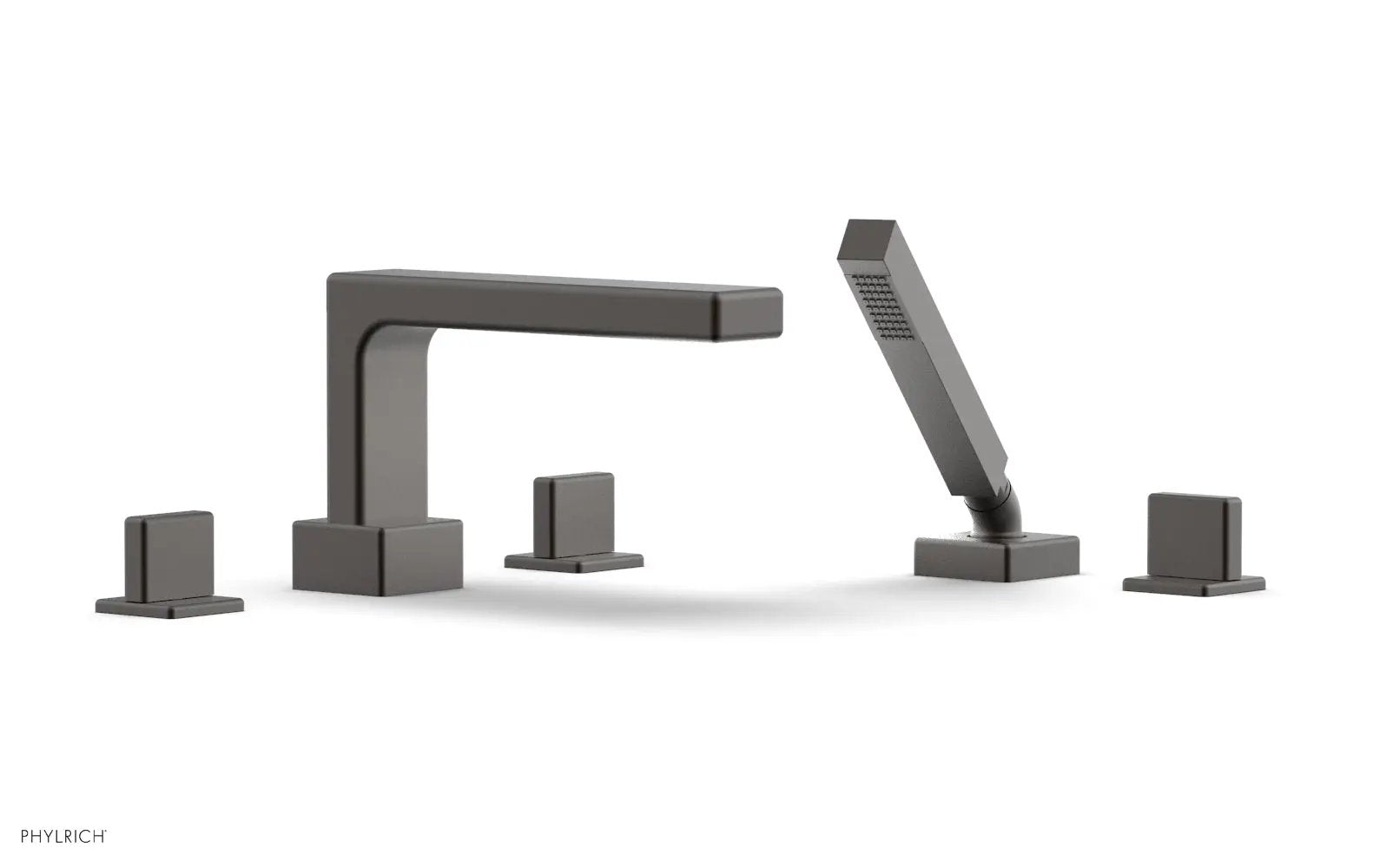 Phylrich MIX Deck Tub Set with Hand Shower - Blade Handles by Phylrich