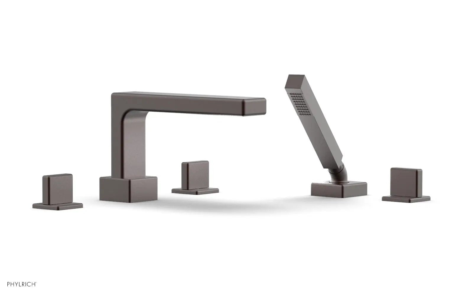 Phylrich MIX Deck Tub Set with Hand Shower - Blade Handles by Phylrich