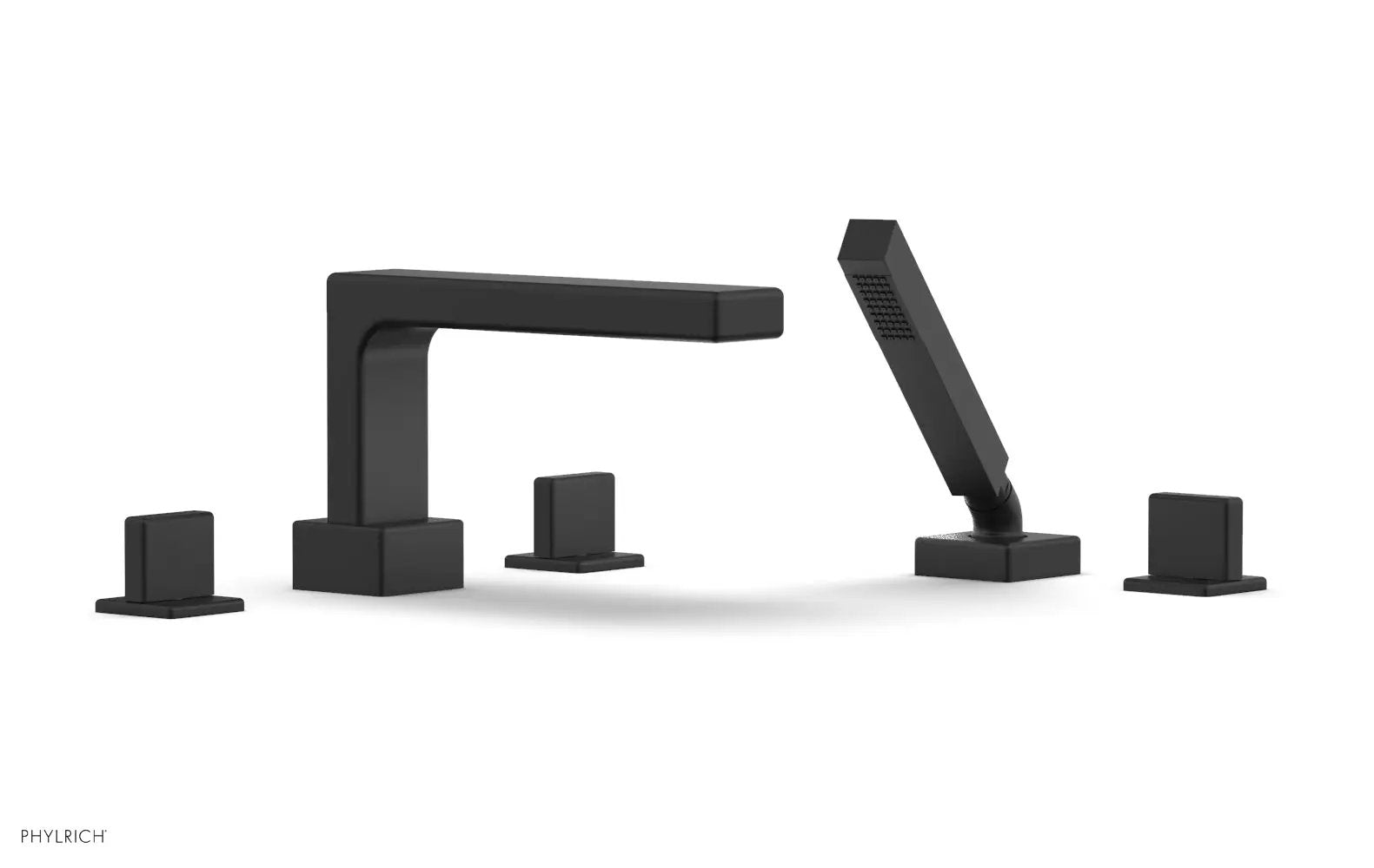 Phylrich MIX Deck Tub Set with Hand Shower - Blade Handles by Phylrich