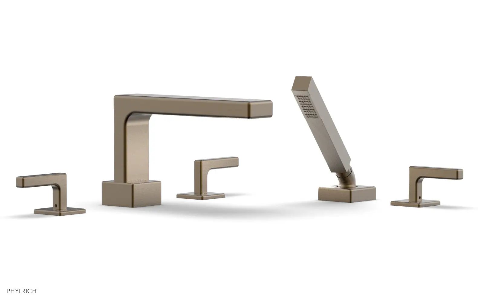 Phylrich MIX Deck Tub Set with Hand Shower - Lever Handles by Phylrich