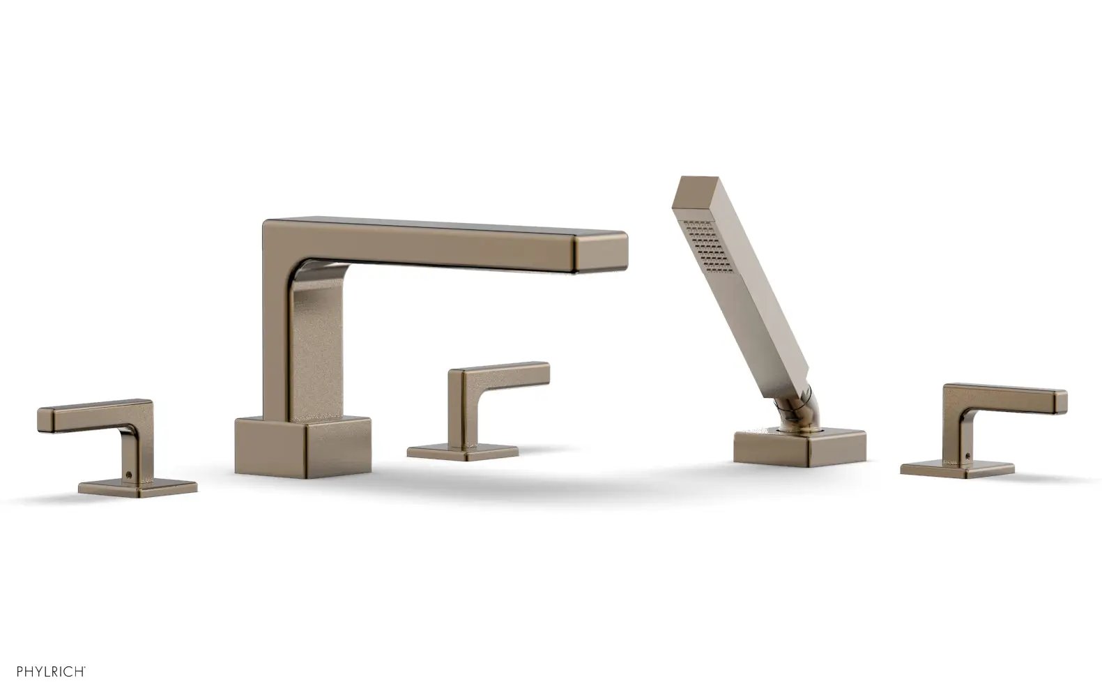 Phylrich MIX Deck Tub Set with Hand Shower - Lever Handles by Phylrich