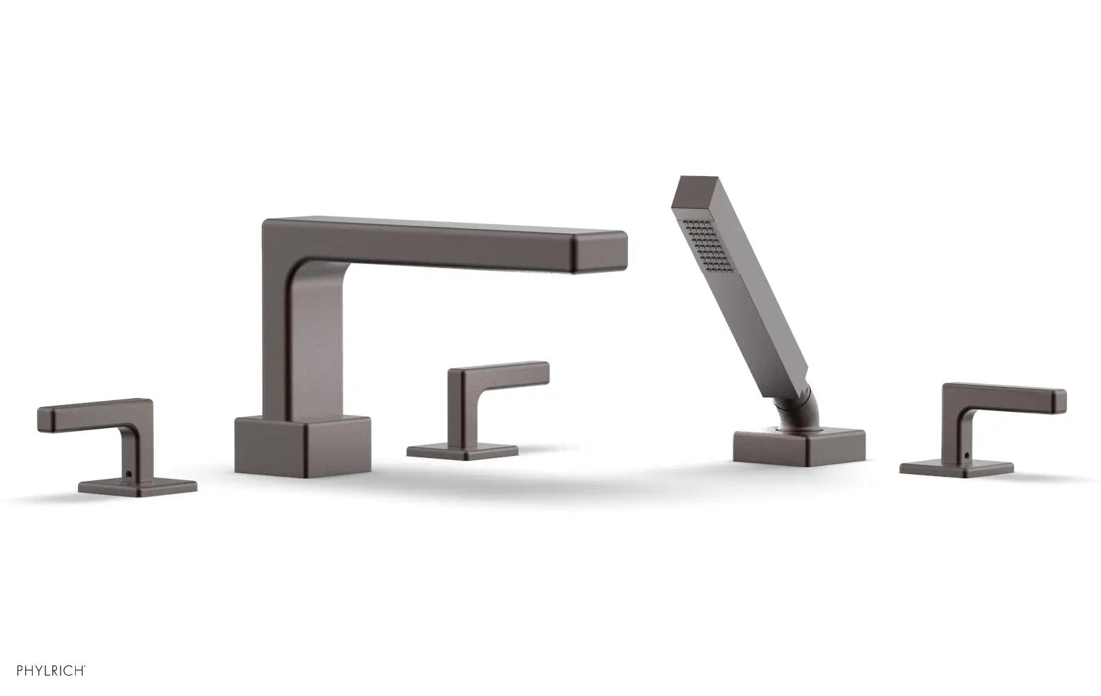Phylrich MIX Deck Tub Set with Hand Shower - Lever Handles by Phylrich