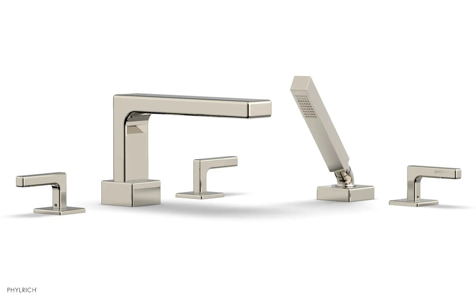 Phylrich MIX Deck Tub Set with Hand Shower - Lever Handles by Phylrich