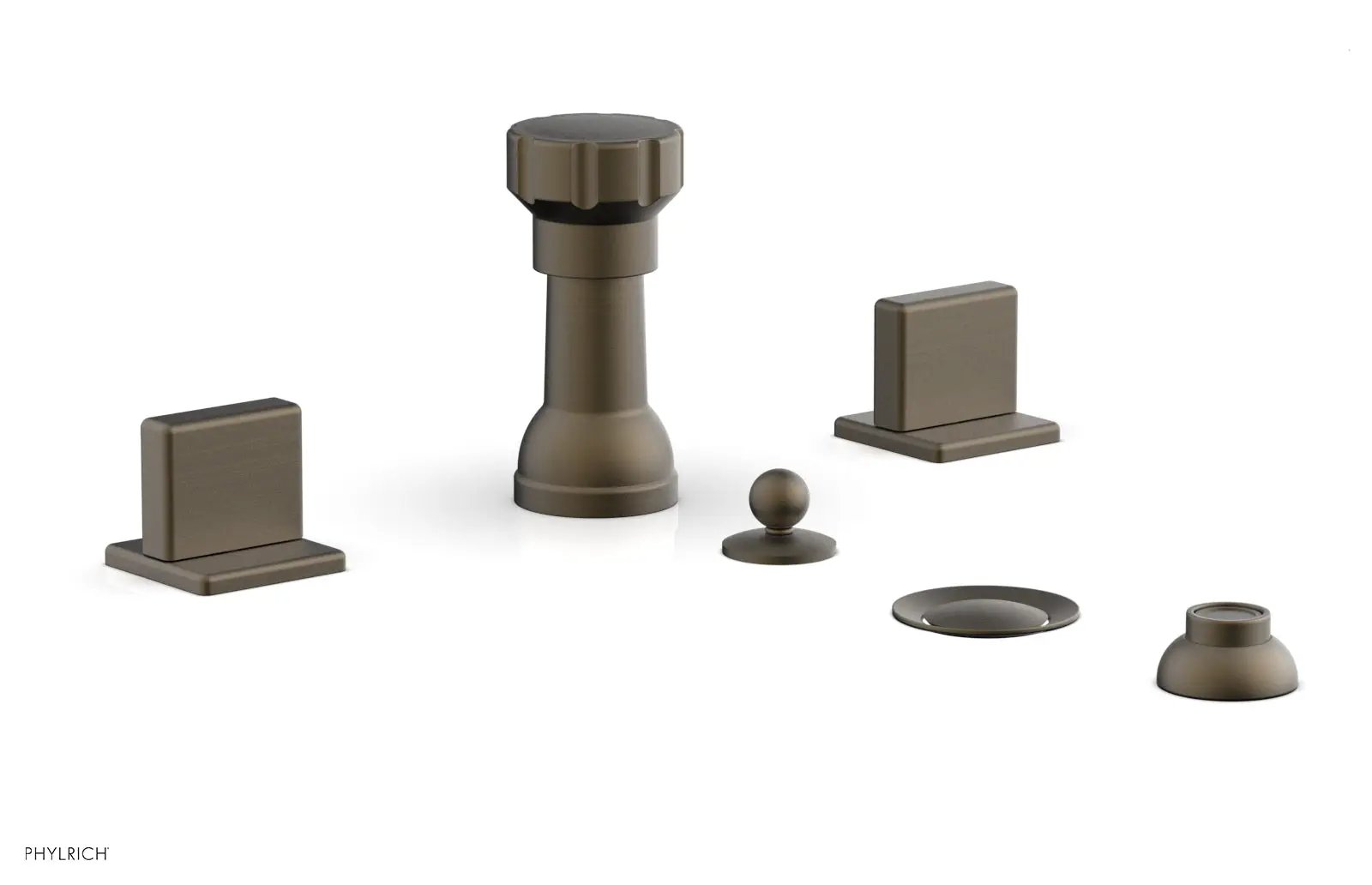 Phylrich MIX Four Hole Bidet Set - Blade Handles by Phylrich