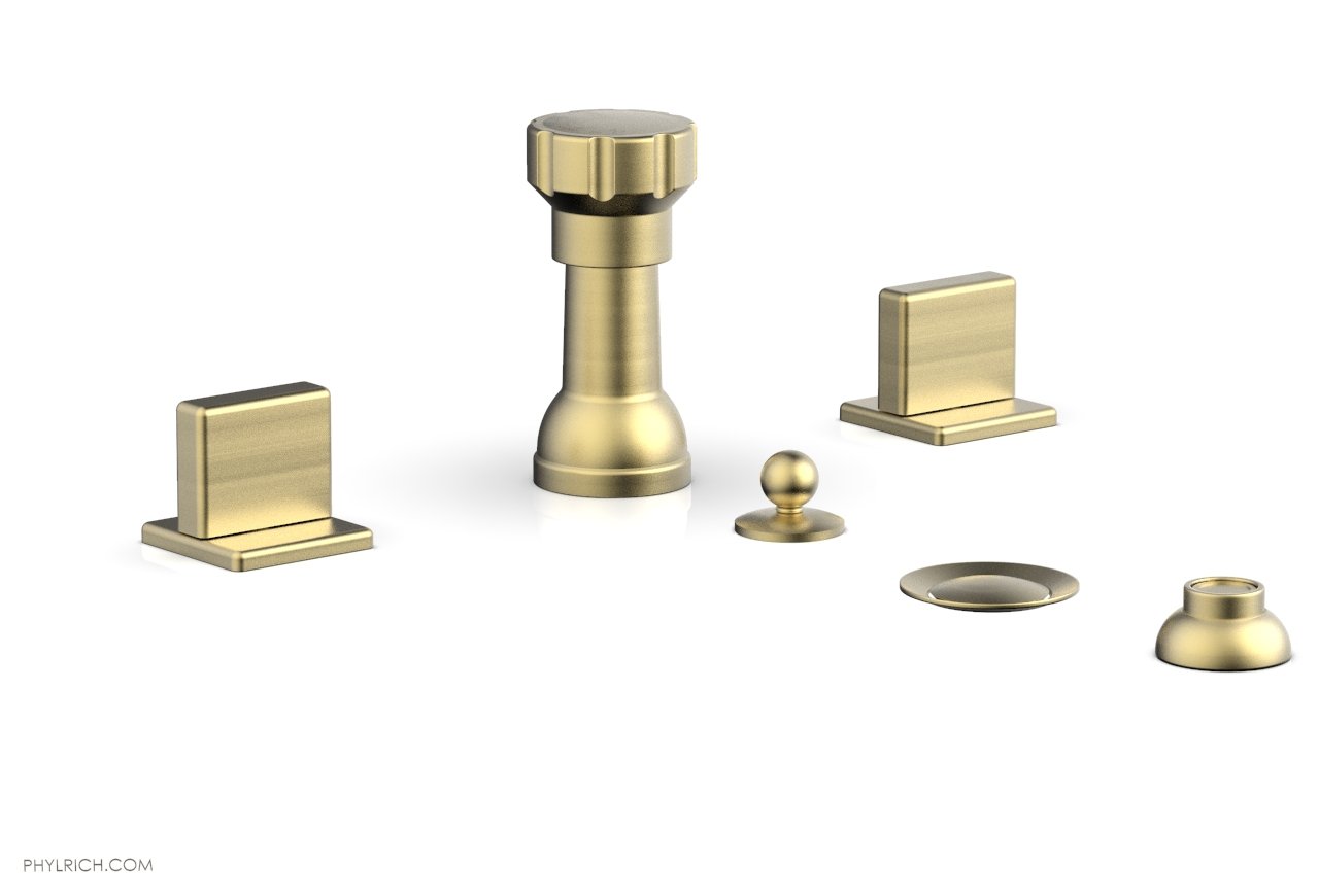 Phylrich MIX Four Hole Bidet Set - Blade Handles by Phylrich