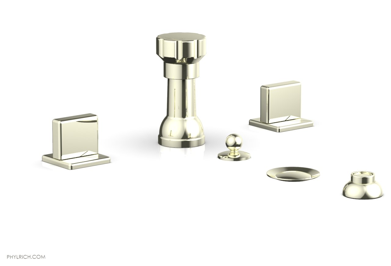 Phylrich MIX Four Hole Bidet Set - Blade Handles by Phylrich