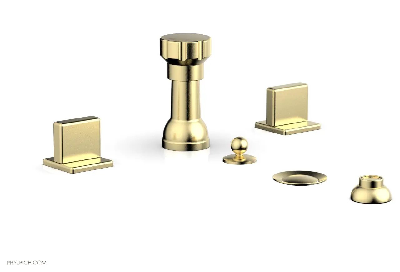 Phylrich MIX Four Hole Bidet Set - Blade Handles by Phylrich