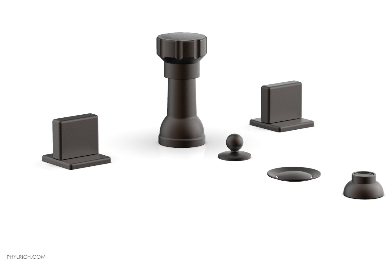Phylrich MIX Four Hole Bidet Set - Blade Handles by Phylrich
