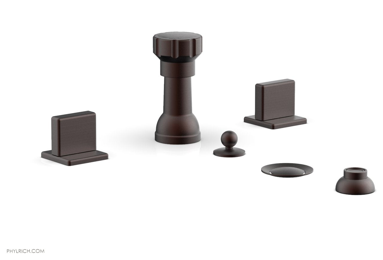 Phylrich MIX Four Hole Bidet Set - Blade Handles by Phylrich