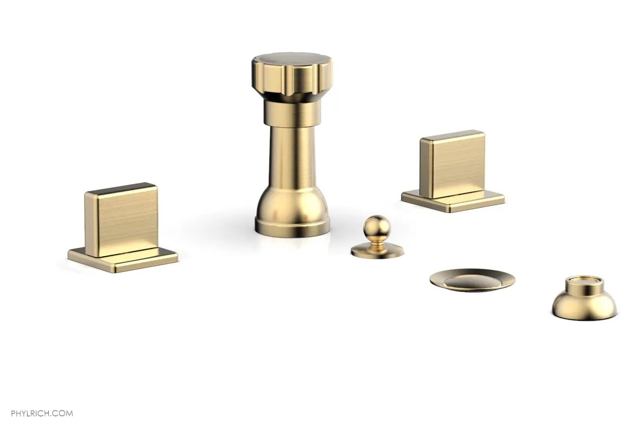Phylrich MIX Four Hole Bidet Set - Blade Handles by Phylrich