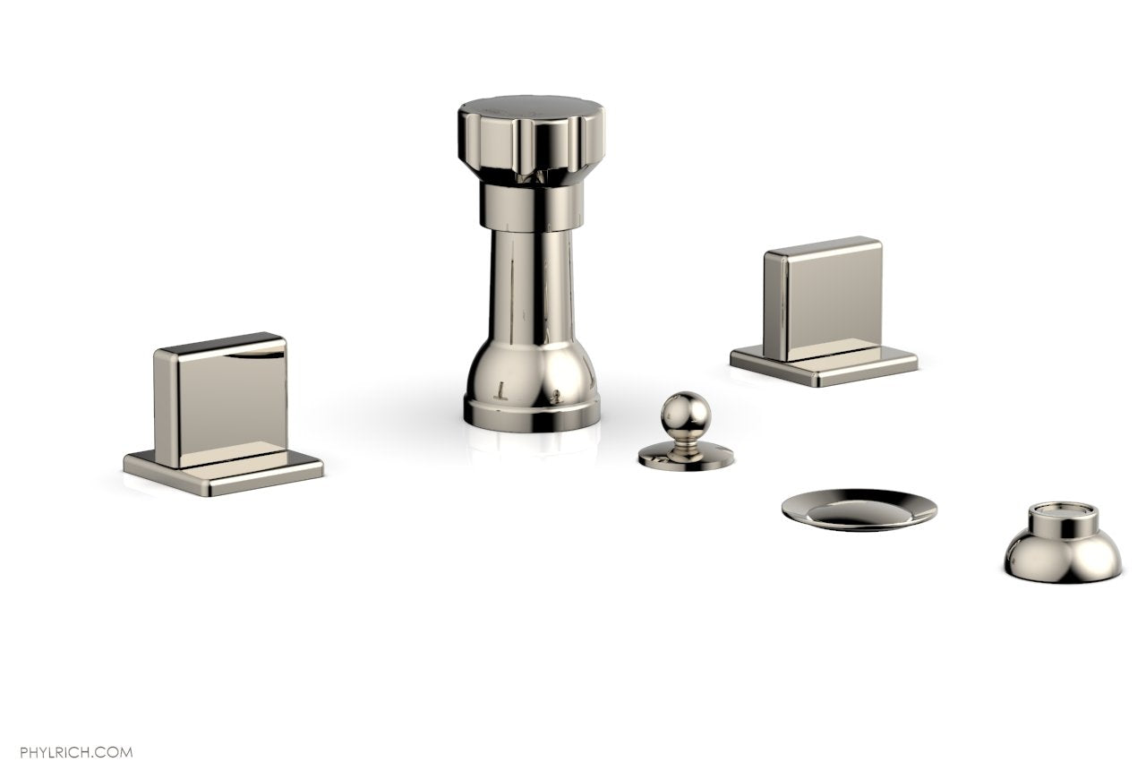 Phylrich MIX Four Hole Bidet Set - Blade Handles by Phylrich