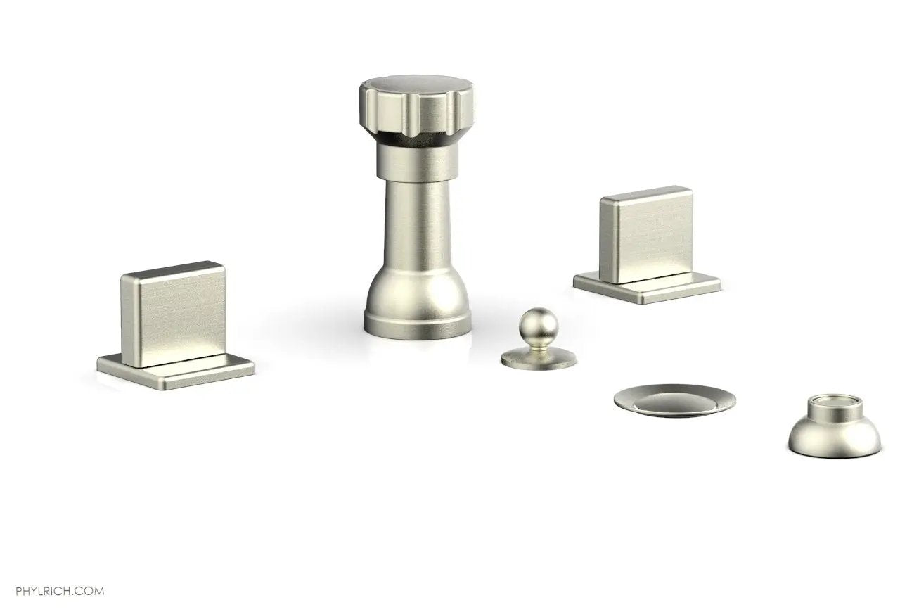 Phylrich MIX Four Hole Bidet Set - Blade Handles by Phylrich