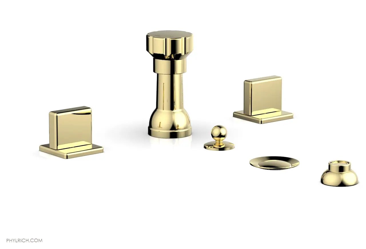Phylrich MIX Four Hole Bidet Set - Blade Handles by Phylrich