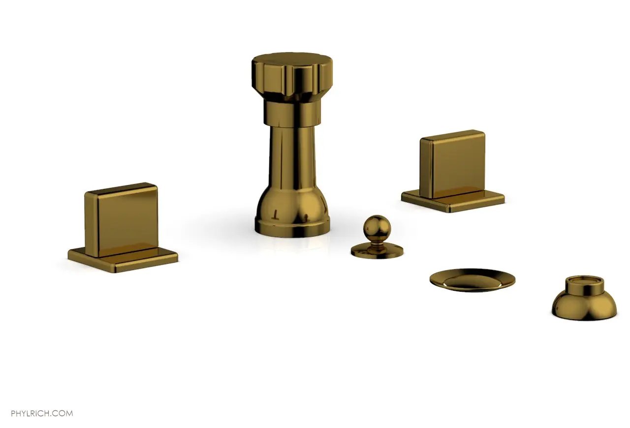 Phylrich MIX Four Hole Bidet Set - Blade Handles by Phylrich