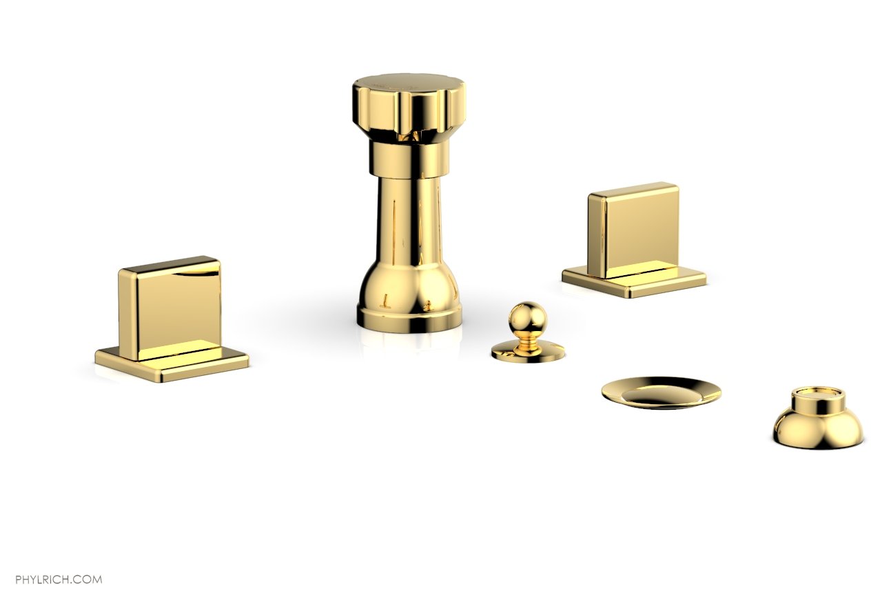 Phylrich MIX Four Hole Bidet Set - Blade Handles by Phylrich