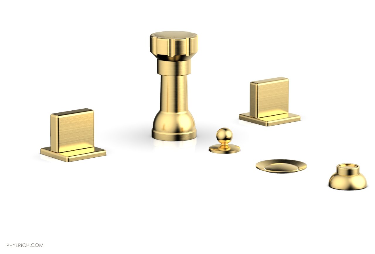 Phylrich MIX Four Hole Bidet Set - Blade Handles by Phylrich