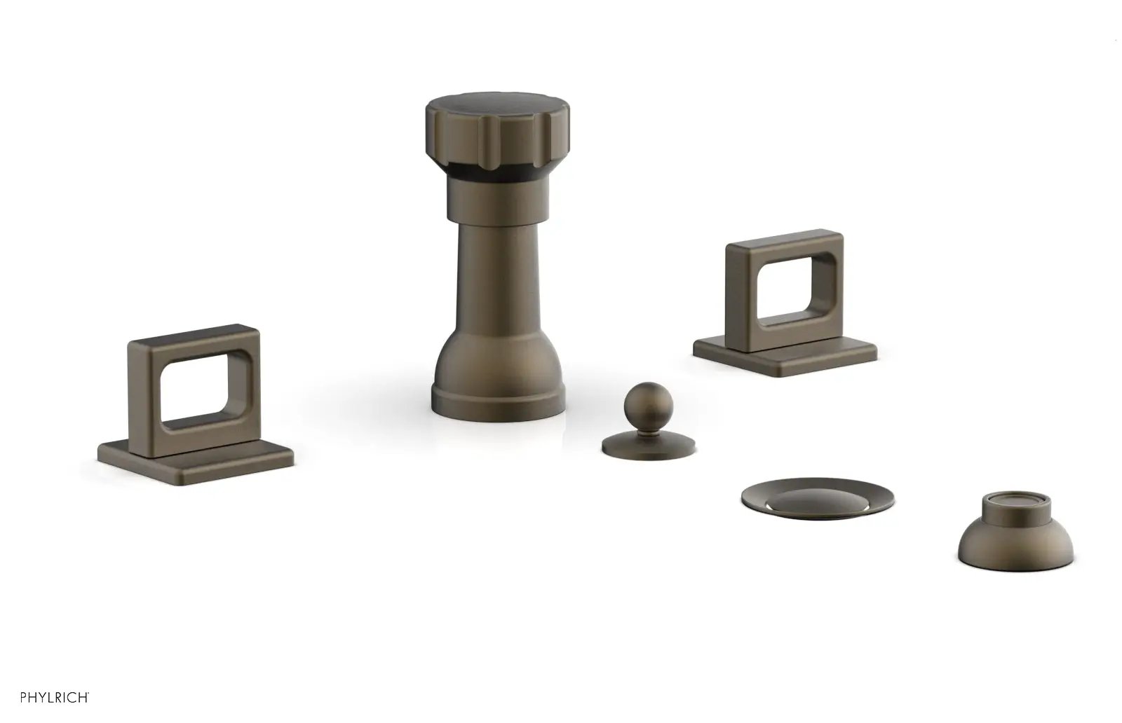 Phylrich MIX Four Hole Bidet Set - Ring Handles by Phylrich
