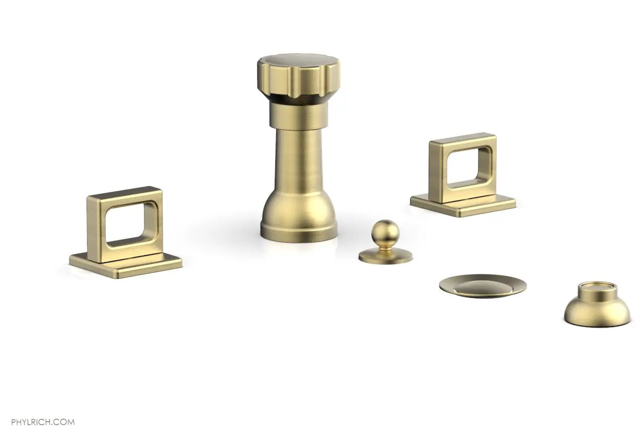 Phylrich MIX Four Hole Bidet Set - Ring Handles by Phylrich