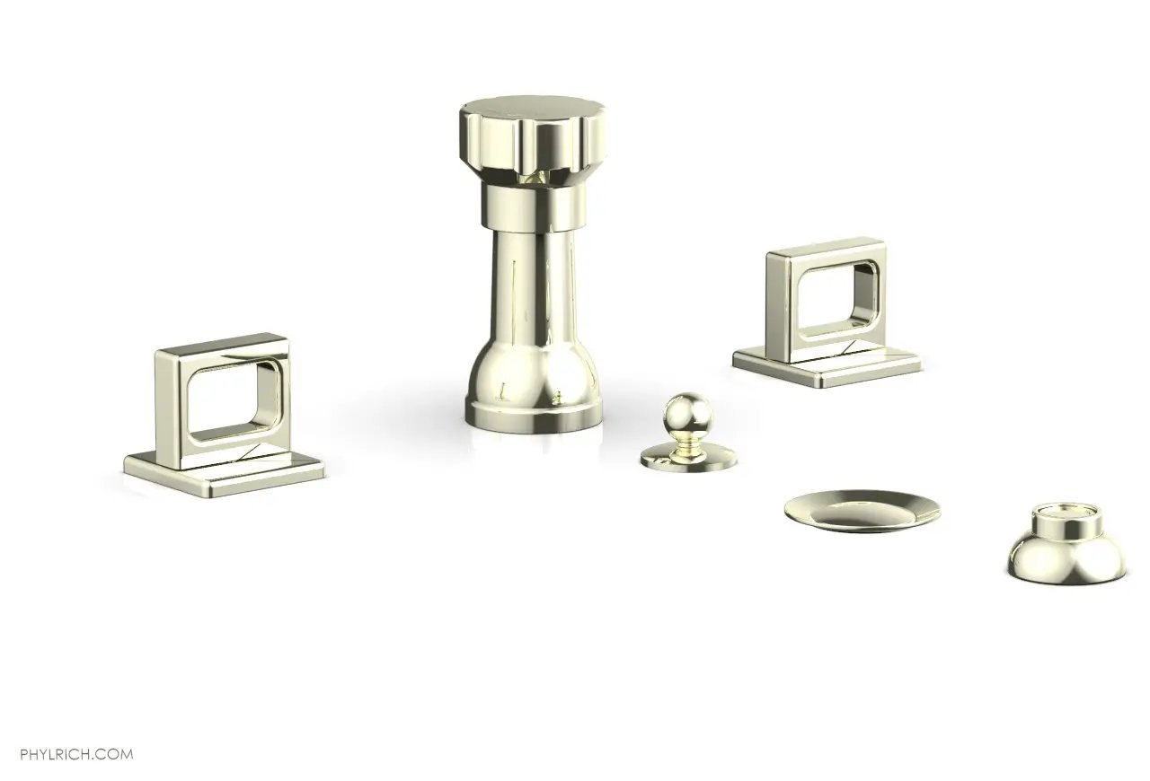 Phylrich MIX Four Hole Bidet Set - Ring Handles by Phylrich