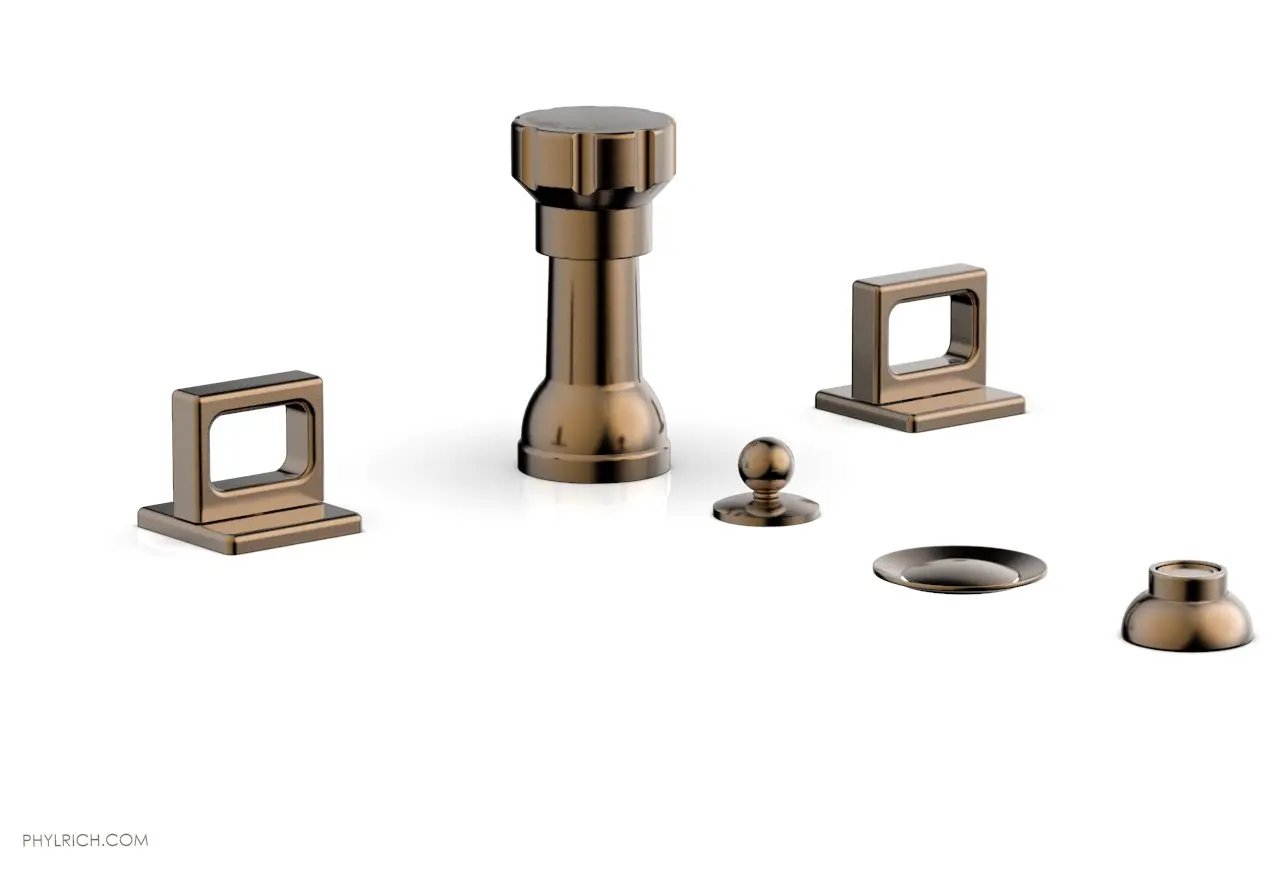 Phylrich MIX Four Hole Bidet Set - Ring Handles by Phylrich