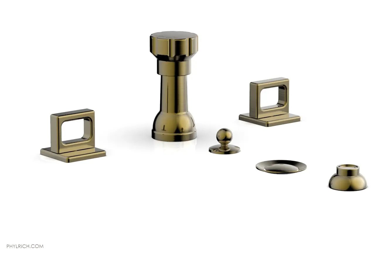 Phylrich MIX Four Hole Bidet Set - Ring Handles by Phylrich