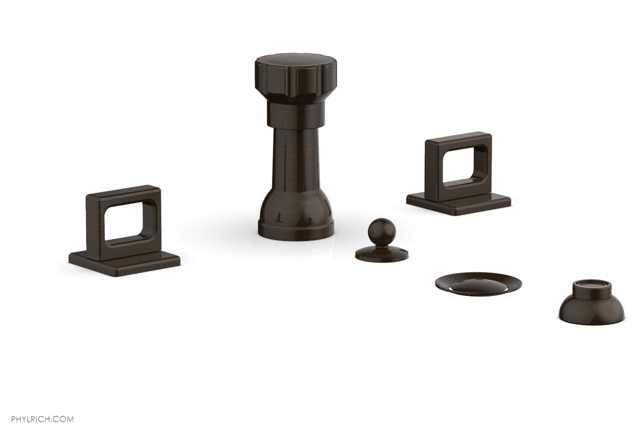 Phylrich MIX Four Hole Bidet Set - Ring Handles