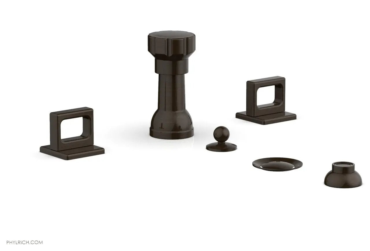 Phylrich MIX Four Hole Bidet Set - Ring Handles by Phylrich