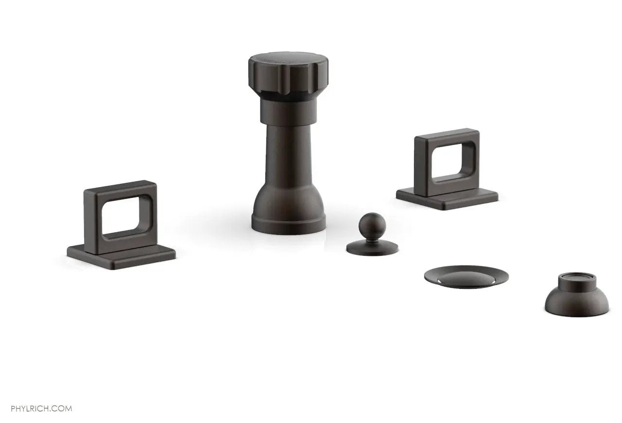 Phylrich MIX Four Hole Bidet Set - Ring Handles by Phylrich