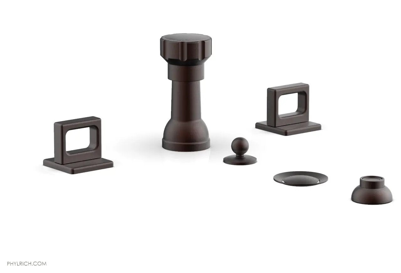 Phylrich MIX Four Hole Bidet Set - Ring Handles by Phylrich