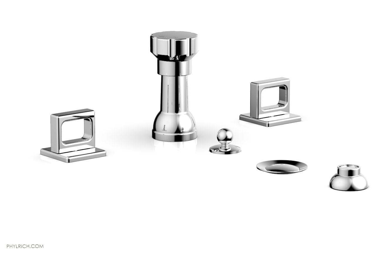 polished chrome bidet set