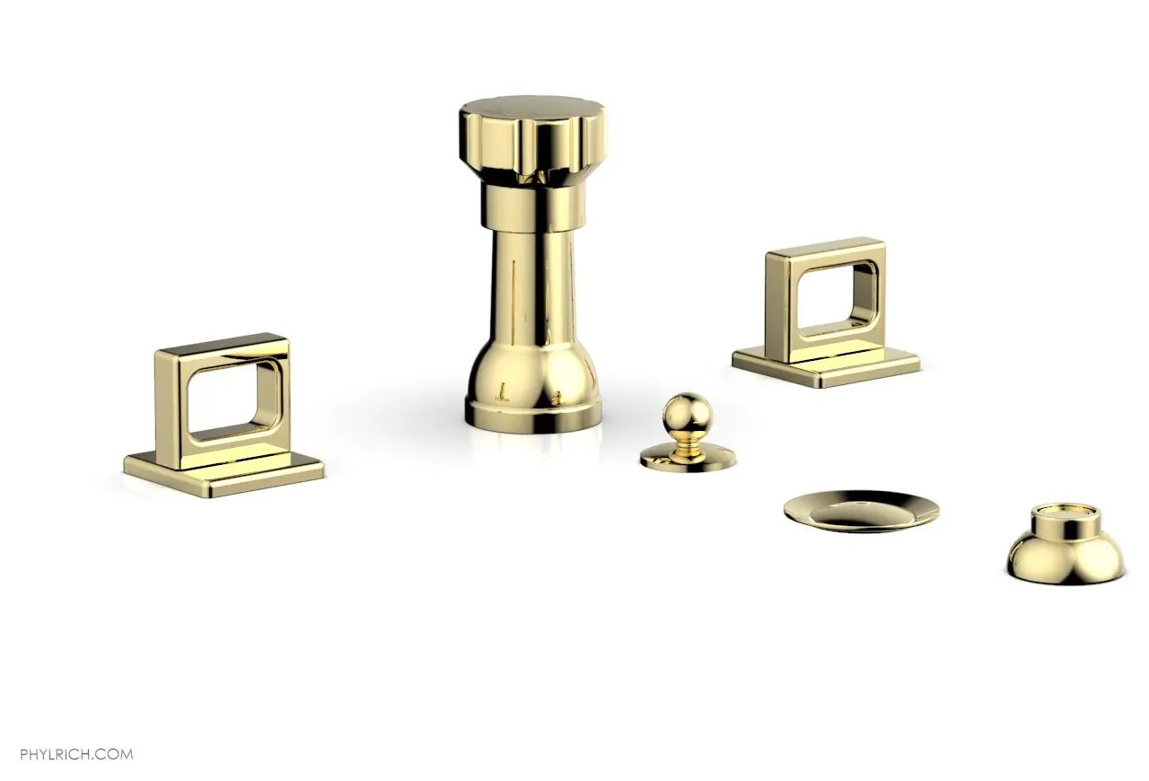 Phylrich MIX Four Hole Bidet Set - Ring Handles by Phylrich