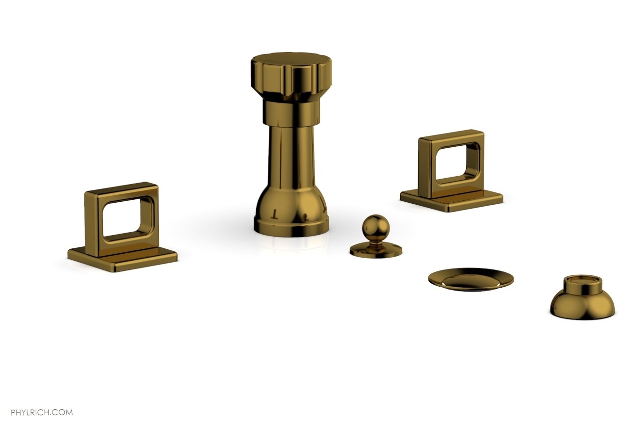 Phylrich MIX Four Hole Bidet Set - Ring Handles