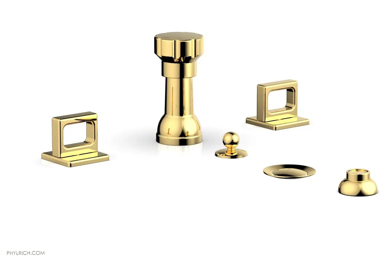 Phylrich MIX Four Hole Bidet Set - Ring Handles by Phylrich