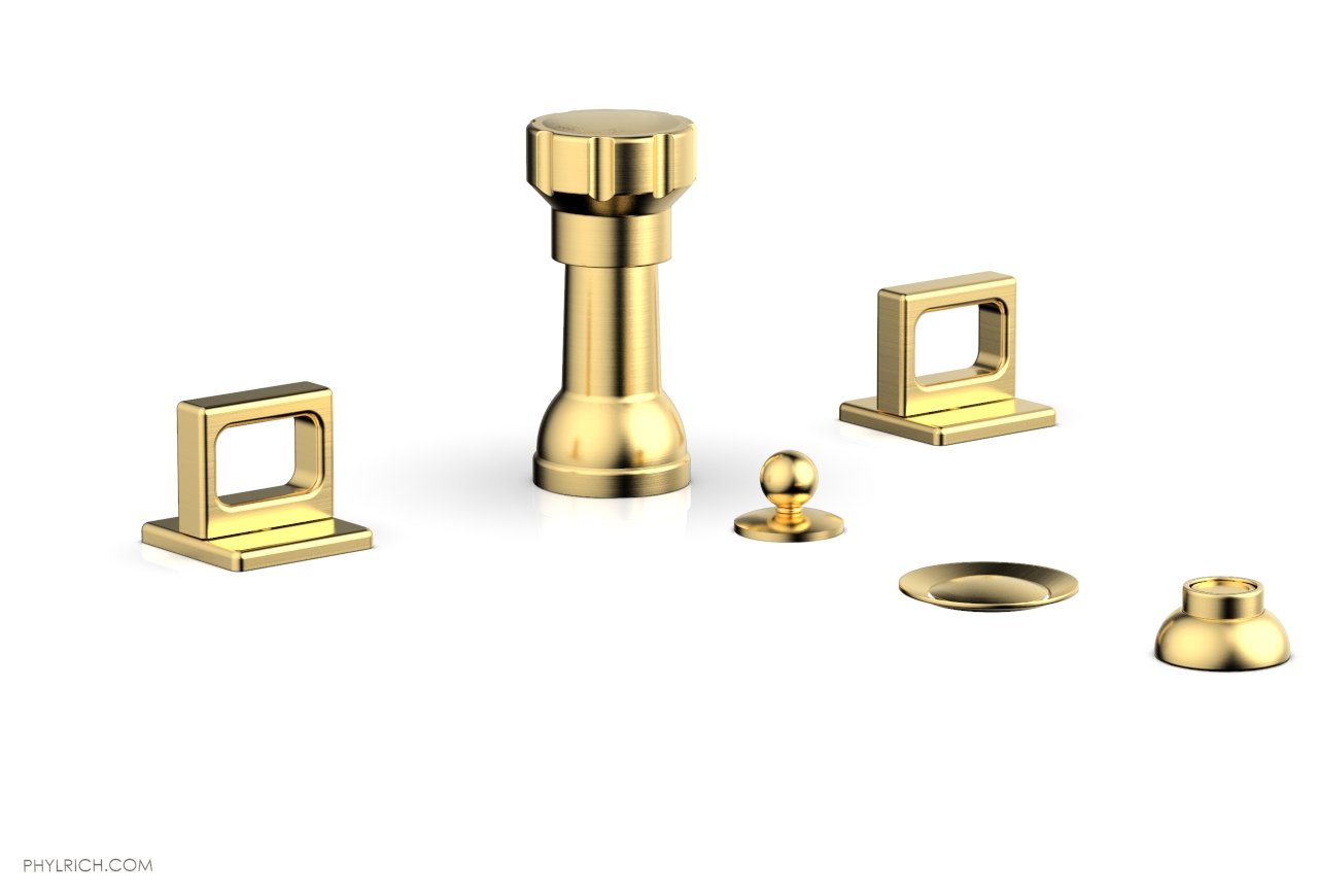 Phylrich MIX Four Hole Bidet Set - Ring Handles