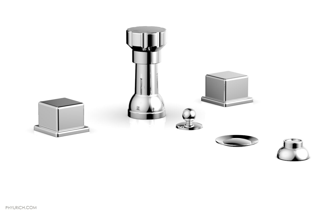 polished chrome bidet set