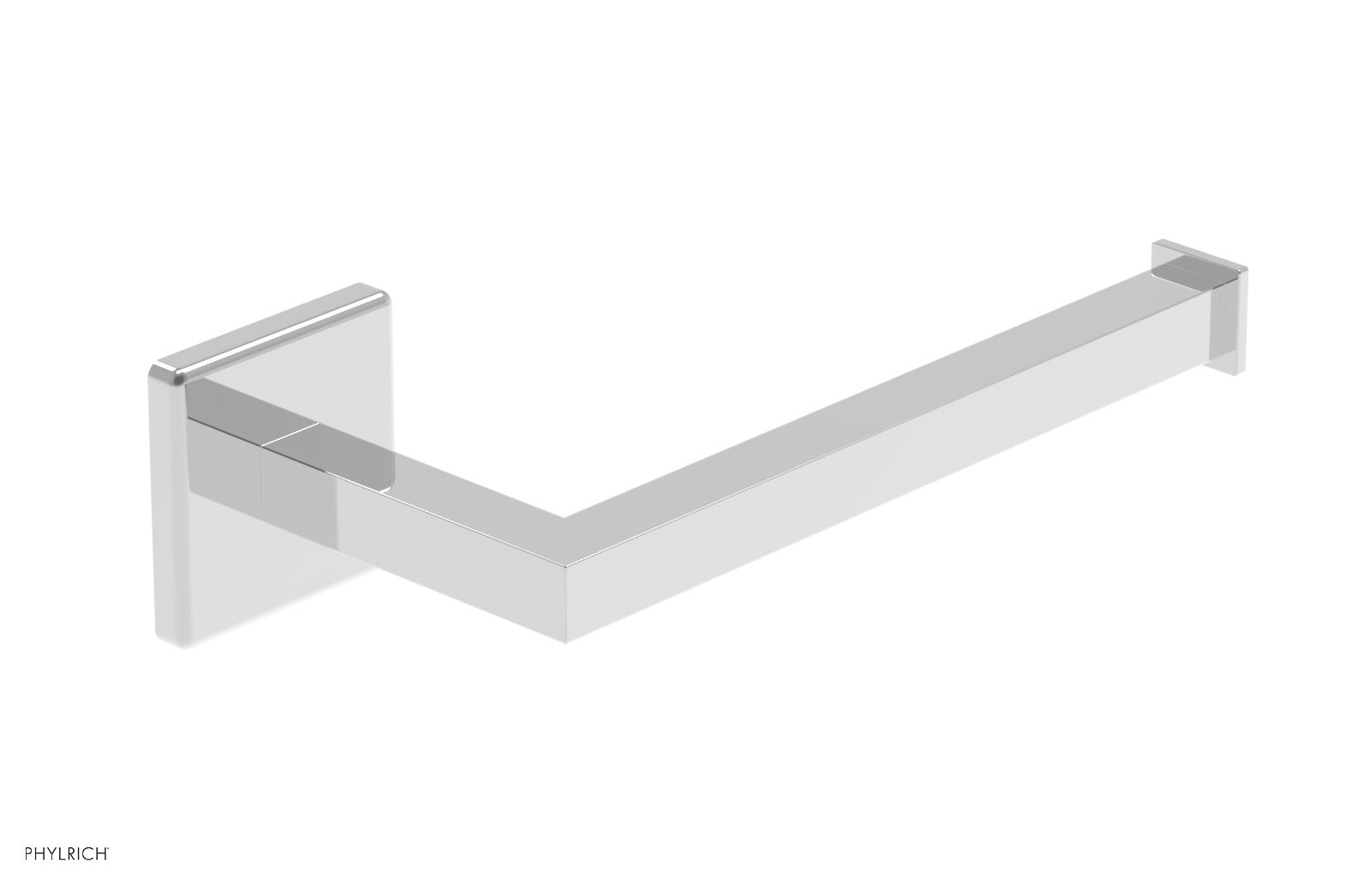 polished chrome towel bar