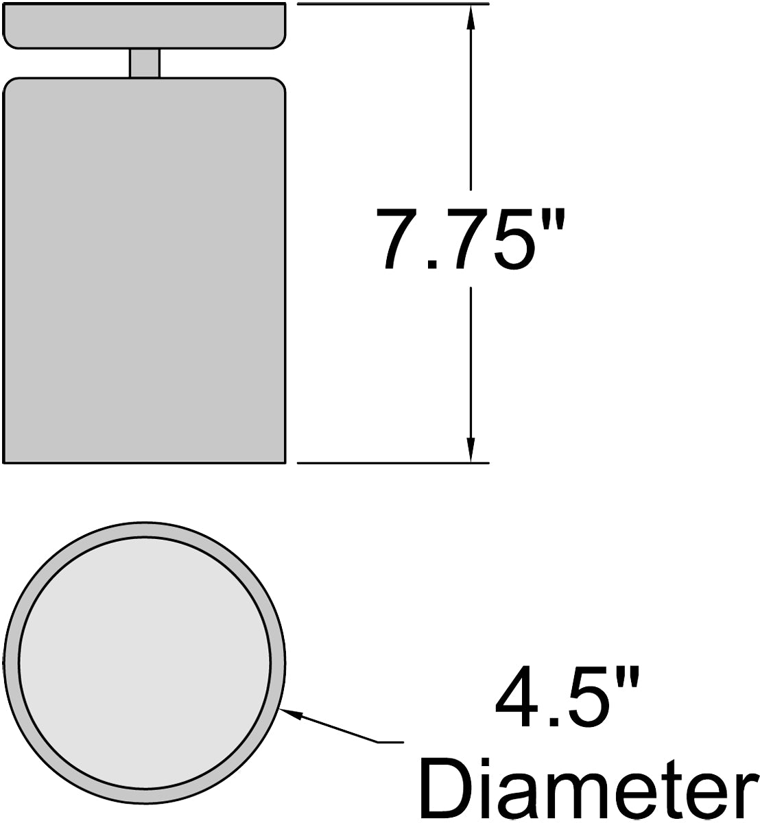 matte black led semi flush pendant