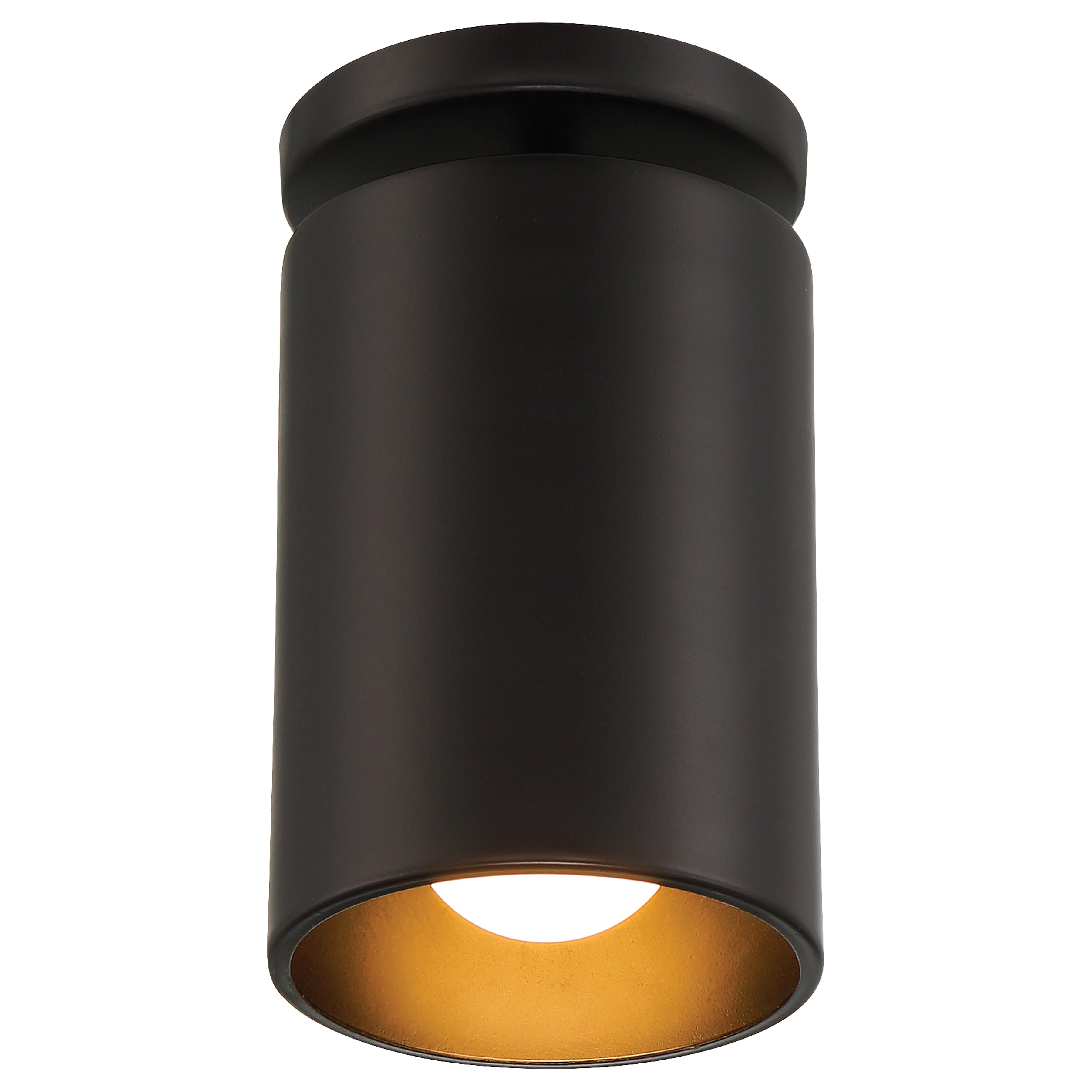 matte black led semi flush pendant