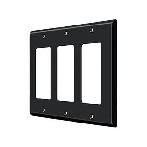 Deltana Switch Plate, Triple Rocker by Deltana
