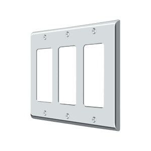 polished chrome switch plate