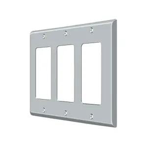 Deltana Switch Plate, Triple Rocker by Deltana