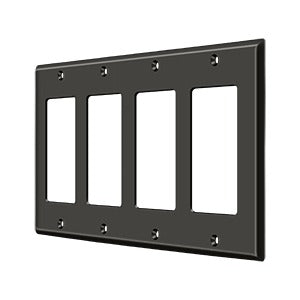 Deltana Switch Plate, Quadruple Rocker