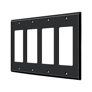 Deltana Switch Plate, Quadruple Rocker by Deltana