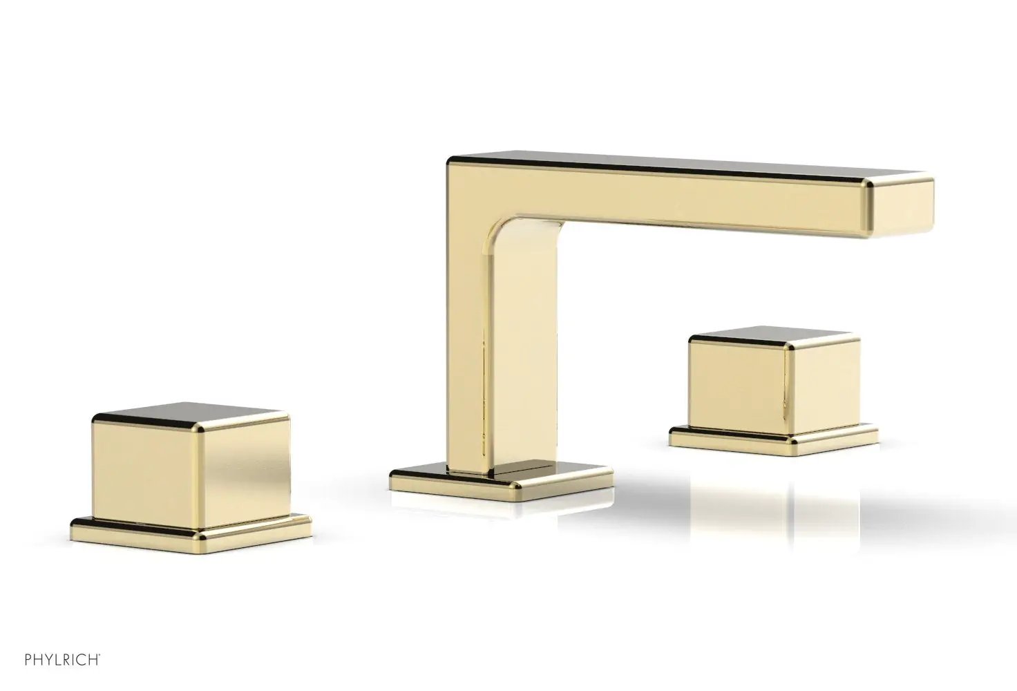 Phylrich MIX Widespread Faucet - Cube Handles 4-1/4" Height by Phylrich
