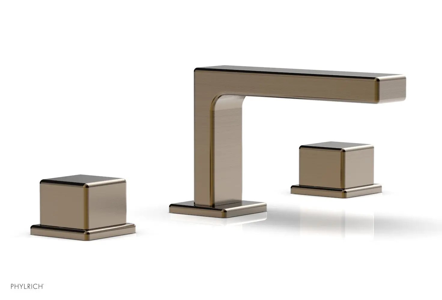 Phylrich MIX Widespread Faucet - Cube Handles 4-1/4" Height by Phylrich