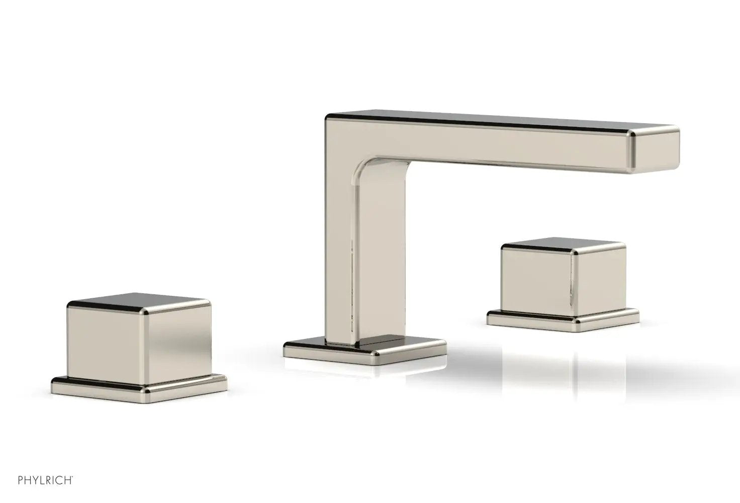Phylrich MIX Widespread Faucet - Cube Handles 4-1/4" Height by Phylrich