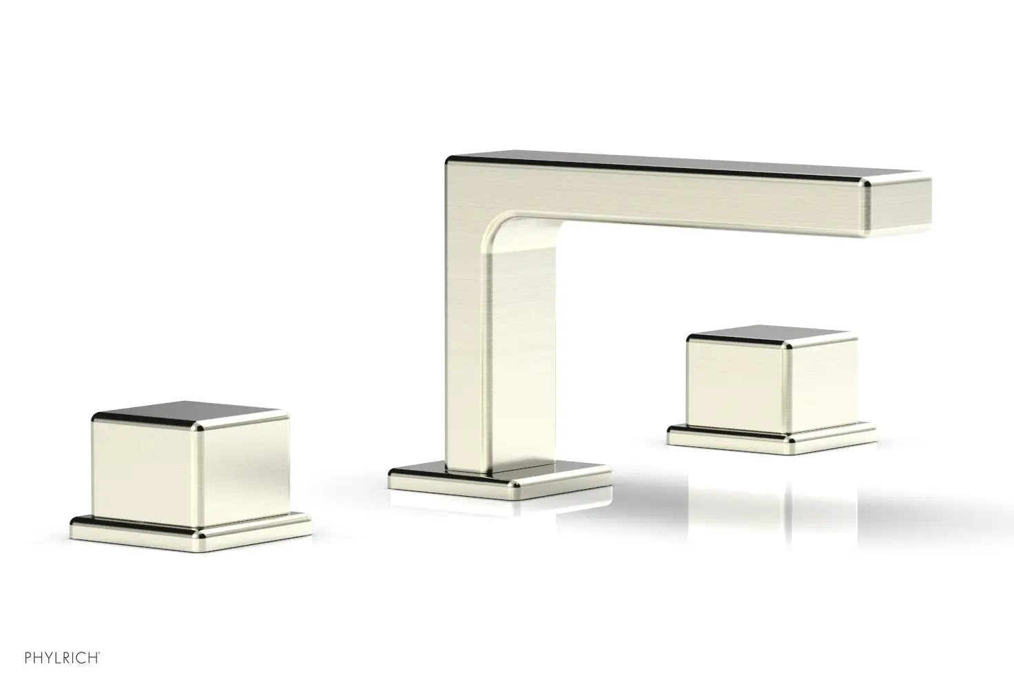 Phylrich MIX Widespread Faucet - Cube Handles 4-1/4" Height by Phylrich